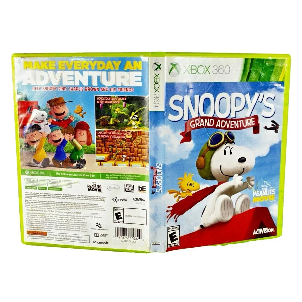 Peanuts Movie Snoopy's Grand Adventure Microsoft Xbox 360 Activision 2015 Tested